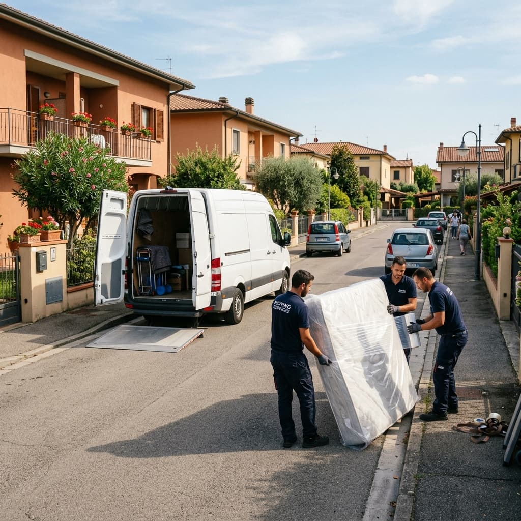 Preparazione e imballaggio arredi per un trasloco a Casalpusterlengo