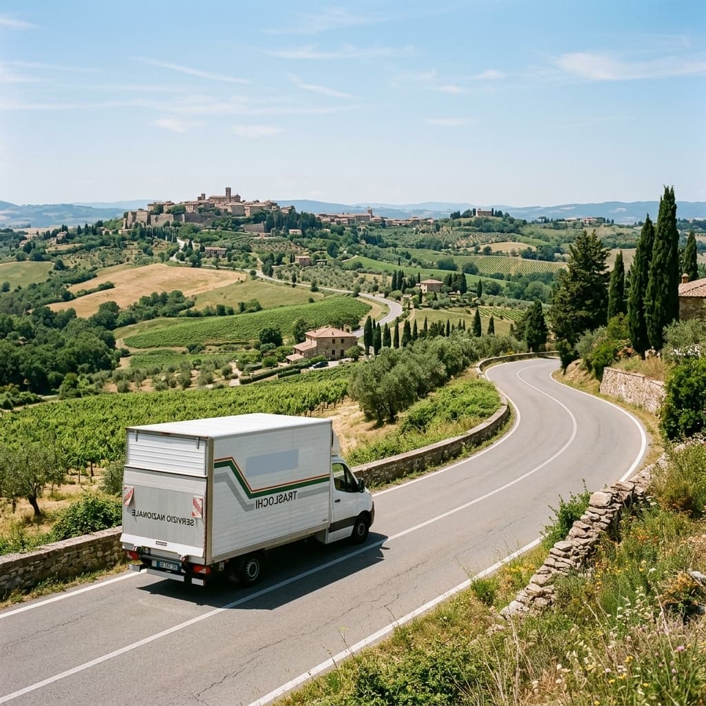 Operazioni logistiche per un trasloco a Castelleone