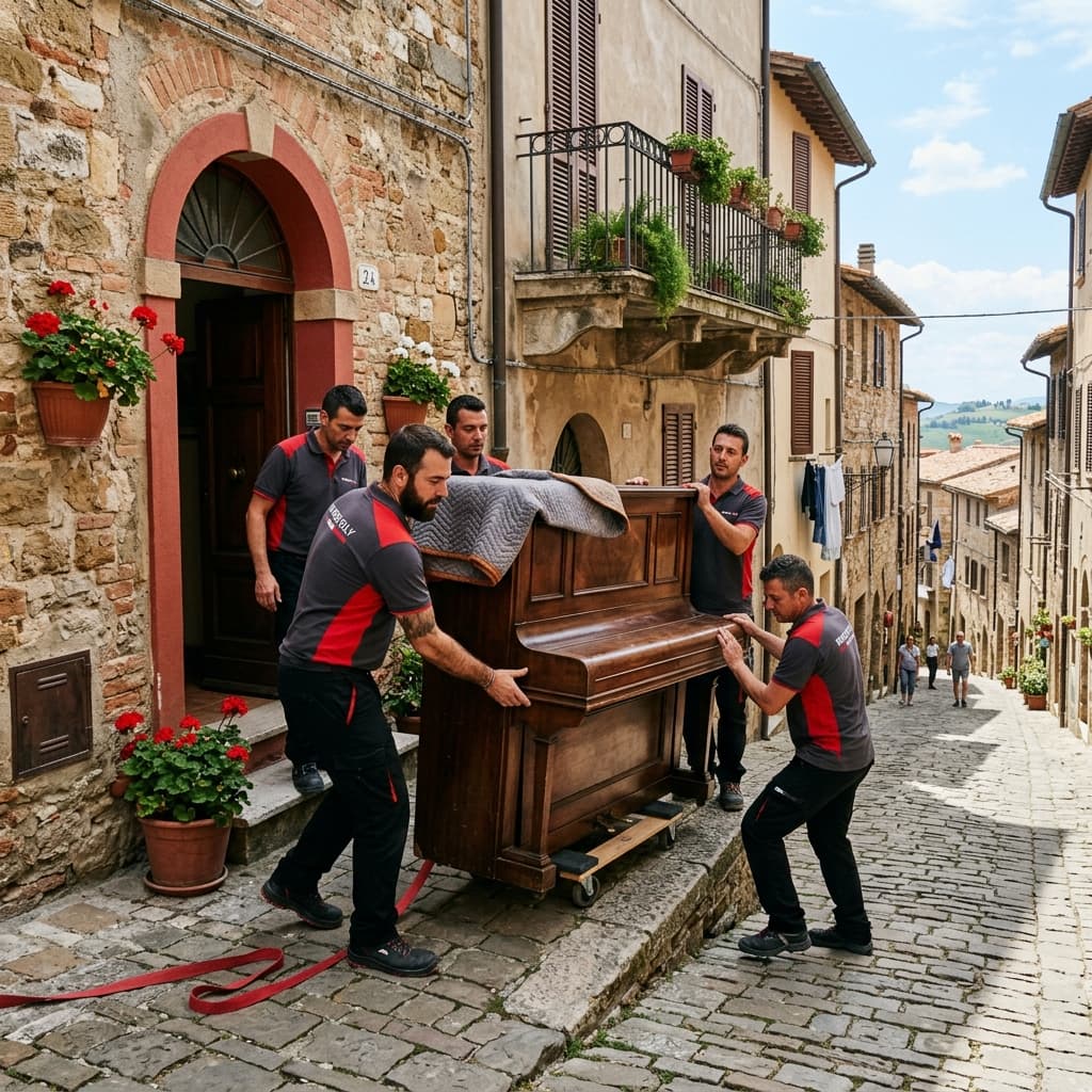 Movimentazione di arredi delicati durante un trasloco a Codogno